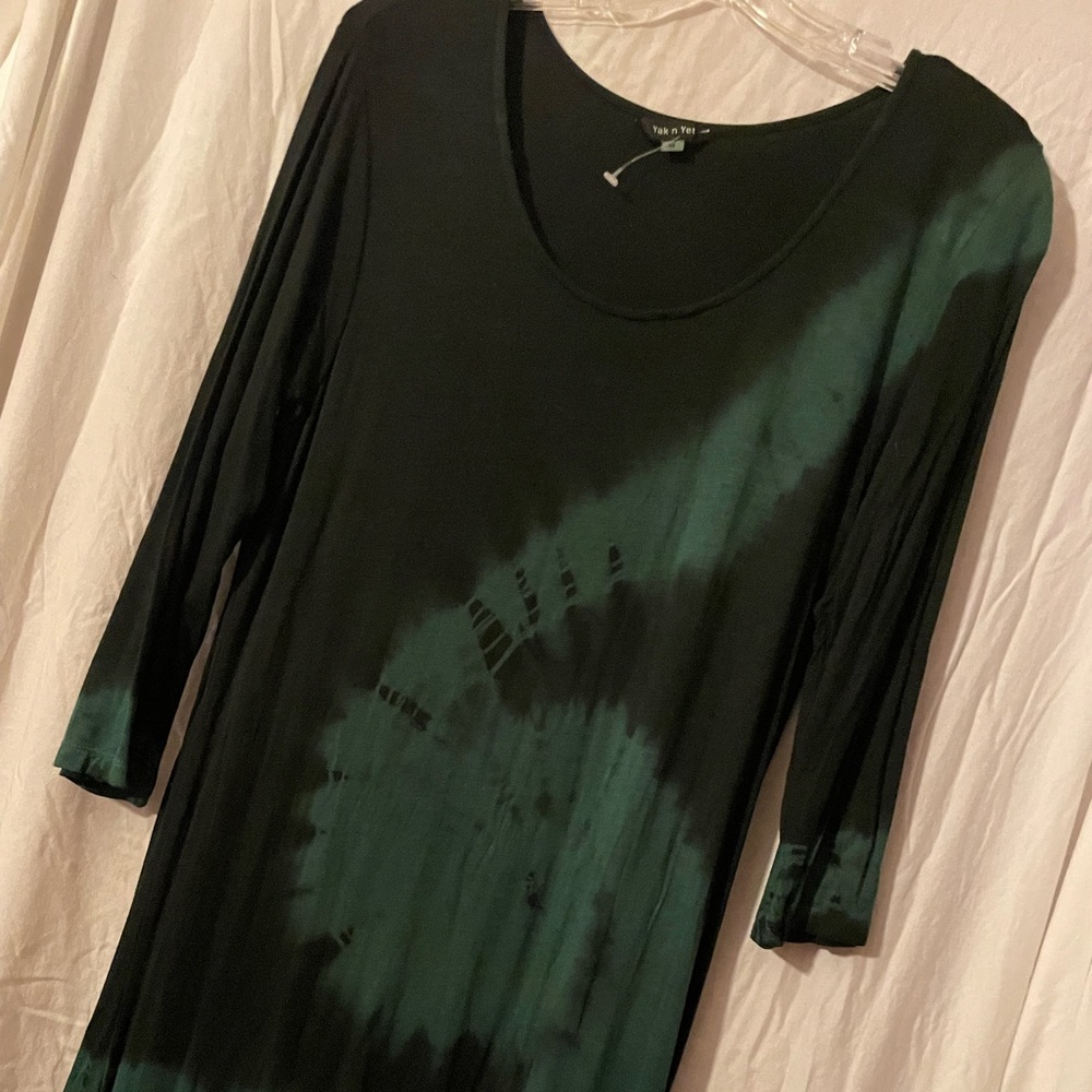Yak n Yeti stretch knit tye dye dress - M